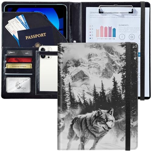 Padfolio/Portfolio-Ordner, Klemmbrett, personalisiertes Leder-Portfolio, Padfolio mit Lebenslauf-Dokumenten, Organizer, Briefgröße, A4, Schreibblock, Visitenkartenhalter für Männer und Frauen Padfolio/Portfolio-Ordner, Klemmbrett, personalisiertes Leder-Portfolio, Padfolio mit Lebenslauf-Dokumenten, Organizer, Briefgröße, A4, Schreibblock, Visitenkartenhalter für Männer und Frauen von Decahouy