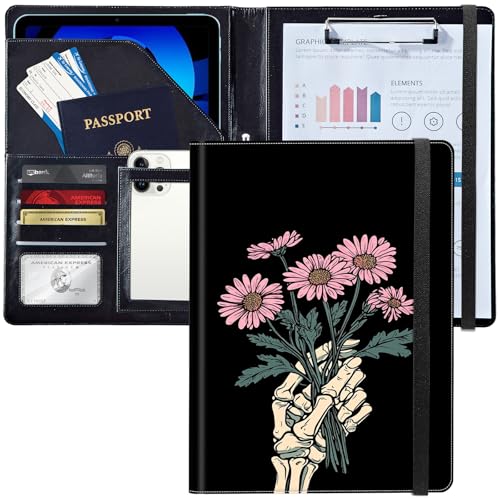 Padfolio/Portfolio-Ordner-Klemmbrett, personalisiertes Leder-Portfolio, Padfolio mit Lebenslauf-Dokumenten, Organizer, Briefgröße, A4, Schreibblock, Visitenkartenhalter für Männer und Frauen Padfolio/Portfolio-Ordner-Klemmbrett, personalisiertes Leder-Portfolio, Padfolio mit Lebenslauf-Dokumenten, Organizer, Briefgröße, A4, Schreibblock, Visitenkartenhalter für Männer und Frauen von Decahouy