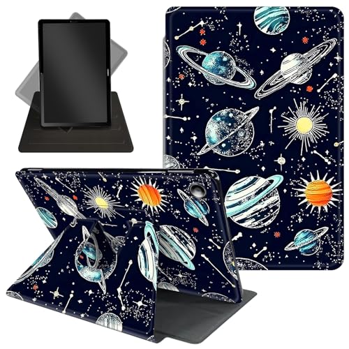 Schutzhülle für Amazon Kindle Fire HD 10 Tablet & Fire HD 10 Plus (11. Generation, Version 2021), 25,7 cm (10,1 Zoll), 360 Grad drehbarer Ständer, Schutzhülle, Aufwach-/Schlaf-Funktion, Sterne von Decahouy