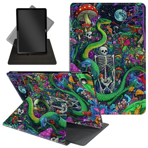 Schutzhülle für Amazon Kindle Fire HD 10 Tablet & Fire HD 10 Plus (11. Generation, Version 2021), 25,7 cm (10,1 Zoll), um 360 Grad drehbarer Ständer, Schutzhülle mit Wake-Up/Sleep-Funktion, grüne von Decahouy