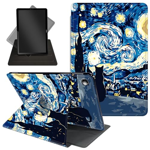 Schutzhülle für Amazon Kindle Fire HD 10 Tablet & Fire HD 10 Plus (11. Generation, Version 2021), 25,7 cm (10,1 Zoll), um 360 Grad drehbarer Ständer, Schutzhülle mit Wake-Up/Sleep-Funktion von Decahouy