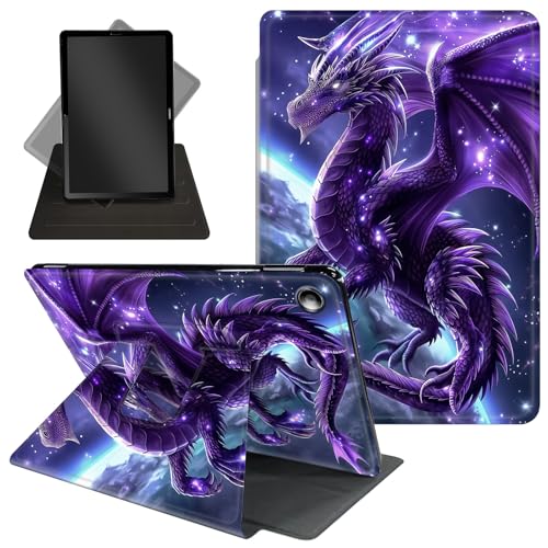 Schutzhülle für Amazon Kindle Fire HD 10 Tablet & Fire HD 10 Plus (11. Generation, Version 2021), 25,7 cm (10,1 Zoll), um 360 Grad drehbarer Ständer, Schutzhülle mit Wake-Up-/Sleep-Funktion von Decahouy