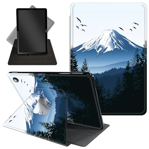 Schutzhülle für Amazon Kindle Fire Max 11 (Version 2023 13. Generation), um 360 Grad drehbarer Ständer, Schutzhülle mit automatischer Auf-/Schlaf-Funktion für Kindle Fire Max 11 Tablet, Mount Fuji mit von Decahouy