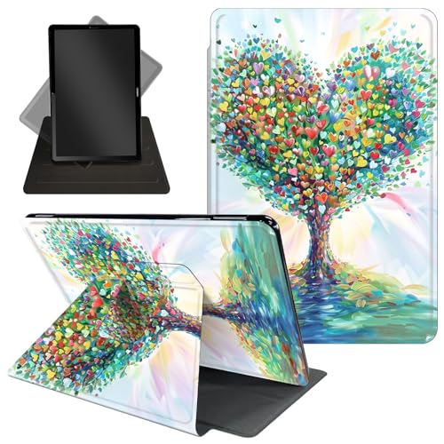 Schutzhülle für Kindle Paperwhite 17,8 cm (7 Zoll), 12. Generation 2024 und Kindle Colorsoft Signature Edition, niedlicher 360 Grad drehbarer Ständer, Folio-Schutzhülle mit automatischer Wake von Decahouy