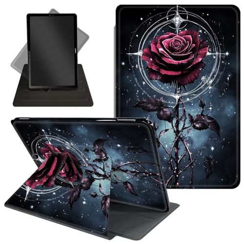 Schutzhülle für Kindle Paperwhite 17,8 cm (7 Zoll), 12. Generation 2024 und Kindle Colorsoft Signature Edition, niedlicher 360 Grad drehbarer Ständer, Folio-Schutzhülle mit automatischer Wake von Decahouy