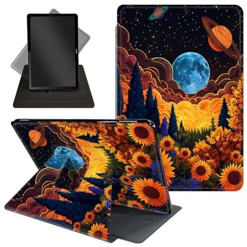 Schutzhülle für Kindle Paperwhite 17,8 cm (7 Zoll), 12. Generation 2024 und Kindle Colorsoft Signature Edition, niedlicher 360 Grad drehbarer Ständer, Folio-Schutzhülle mit automatischer Wake von Decahouy