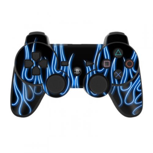 Playstation 3 - Sixaxis Controller Skin - Blue Flames von Decalgirl