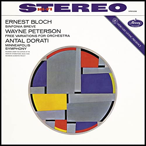 Bloch Sinfonia Breve/Peterson Free Variations [Vinyl LP] von Decca