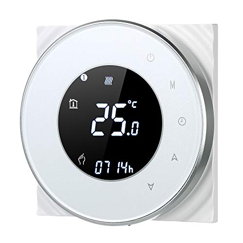 Decdeal Wi-FI Programmierbarer Raumthermostat, intelligent, kabellos, mit LCD-Touchscreen – Schwarz Decdeal Wi-FI Programmierbarer Raumthermostat, intelligent, kabellos, mit LCD-Touchscreen – Schwarz von Decdeal