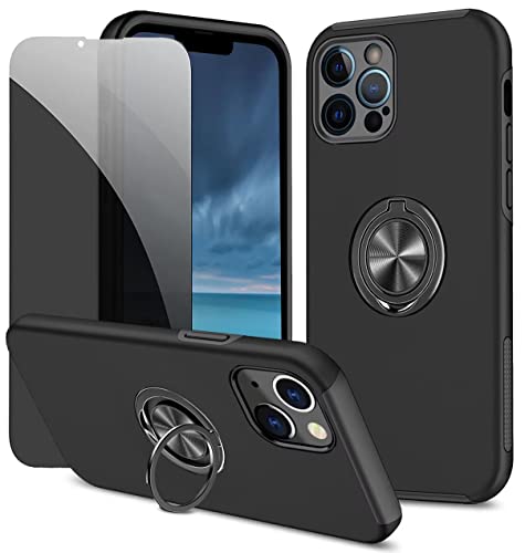 Dechyi Anti-Spähen hülle für iPhone 13 Pro Max Schwarz Handyhülle mit Sichtschutz aus gehärtetem Glas Displayschutzfolie mit Ringhalterung stoßfest, Kratzfest PC-Silikon strapazierfähig Schutzhülle Dechyi Anti-Spähen hülle für iPhone 13 Pro Max Schwarz Handyhülle mit Sichtschutz aus gehärtetem Glas Displayschutzfolie mit Ringhalterung stoßfest, Kratzfest PC-Silikon strapazierfähig Schutzhülle von Dechyi