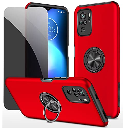 Dechyi Sichtschutz hülle für Redmi Note 10S / Redmi Note 10 4G Rot Handyhülle mit Anti-Spähen Displayschutzfolie mit Ringhalterung stoßfest, Kratzfest strapazierfähig Schutzhülle Dechyi Sichtschutz hülle für Redmi Note 10S / Redmi Note 10 4G Rot Handyhülle mit Anti-Spähen Displayschutzfolie mit Ringhalterung stoßfest, Kratzfest strapazierfähig Schutzhülle von Dechyi