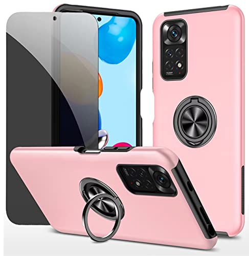 Dechyi Sichtschutz hülle für Redmi Note 11S 4G /Redmi Note 11 rosa Handyhülle mit Anti-Spähen Displayschutzfolie mit Ringhalterung stoßfest, Kratzfest strapazierfähig Schutzhülle Dechyi Sichtschutz hülle für Redmi Note 11S 4G /Redmi Note 11 rosa Handyhülle mit Anti-Spähen Displayschutzfolie mit Ringhalterung stoßfest, Kratzfest strapazierfähig Schutzhülle von Dechyi