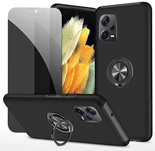 Dechyi Sichtschutz hülle für Redmi Note 12 Pro 5G Schwarz Handyhülle mit Anti-Spähen Displayschutzfolie mit Ringhalterung stoßfest, Kratzfest strapazierfähig Schutzhülle Dechyi Sichtschutz hülle für Redmi Note 12 Pro 5G Schwarz Handyhülle mit Anti-Spähen Displayschutzfolie mit Ringhalterung stoßfest, Kratzfest strapazierfähig Schutzhülle von Dechyi