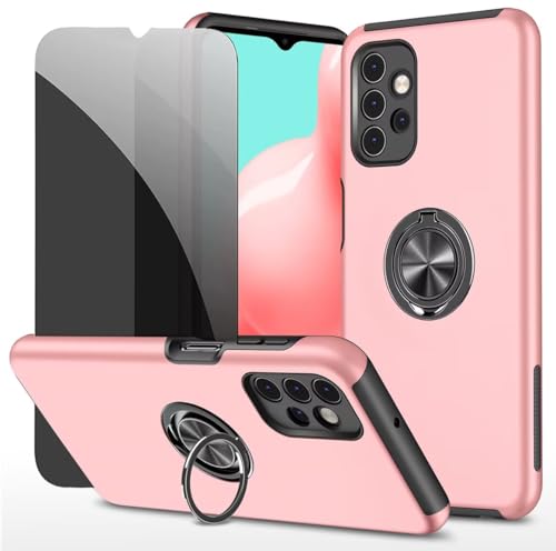 Dechyi Sichtschutz hülle für Samsung Galaxy A32 5G rosa Handyhülle mit Anti-Spähen aus gehärtetem Glas Displayschutzfolie mit Ringhalterung stoßfest, Kratzfest strapazierfähig Schutzhülle Dechyi Sichtschutz hülle für Samsung Galaxy A32 5G rosa Handyhülle mit Anti-Spähen aus gehärtetem Glas Displayschutzfolie mit Ringhalterung stoßfest, Kratzfest strapazierfähig Schutzhülle von Dechyi