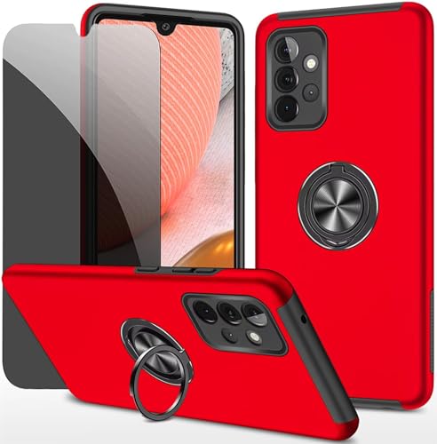 Dechyi Sichtschutz hülle für Samsung Galaxy A33 5G Rot Handyhülle mit Anti-Spähen aus gehärtetem Glas Displayschutzfolie mit Ringhalterung stoßfest, Kratzfest strapazierfähig Schutzhülle Dechyi Sichtschutz hülle für Samsung Galaxy A33 5G Rot Handyhülle mit Anti-Spähen aus gehärtetem Glas Displayschutzfolie mit Ringhalterung stoßfest, Kratzfest strapazierfähig Schutzhülle von Dechyi