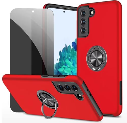 Dechyi Sichtschutz hülle für Samsung Galaxy S21 Plus 5G Rot Handyhülle mit Anti-Spähen aus gehärtetem Glas Displayschutzfolie mit Ringhalterung stoßfest, Kratzfest strapazierfähig Schutzhülle Dechyi Sichtschutz hülle für Samsung Galaxy S21 Plus 5G Rot Handyhülle mit Anti-Spähen aus gehärtetem Glas Displayschutzfolie mit Ringhalterung stoßfest, Kratzfest strapazierfähig Schutzhülle von Dechyi
