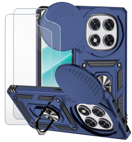 Dechyi für Xiaomi Redmi Note 14 Pro 4G Hülle und 2 Stück Panzerglas Schutzfolie SchutzHülle und Kameraschieber 360 Drehbarer Militä Ständer Stoßfest Robuste Handy hülle-Blau Dechyi für Xiaomi Redmi Note 14 Pro 4G Hülle und 2 Stück Panzerglas Schutzfolie SchutzHülle und Kameraschieber 360 Drehbarer Militä Ständer Stoßfest Robuste Handy hülle-Blau von Dechyi