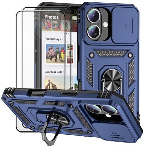 Dechyi für iPhone 16 Plus 6.7 Zoll Hülle mit Panzerglas Schutzfolie Schutzhülle mit Kameraschieber Case 360° Drehbarer Militä Ständer Stoßfest Cover-Rosa Dechyi für iPhone 16 Plus 6.7 Zoll Hülle mit Panzerglas Schutzfolie Schutzhülle mit Kameraschieber Case 360° Drehbarer Militä Ständer Stoßfest Cover-Rosa von Dechyi