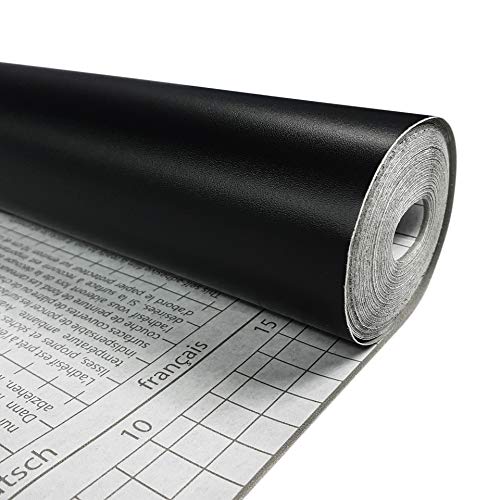 DecoMeister Tafelfolie für Kinder Schule Kinderzimmer Schultafelfolie Selbstklebend Kreidetafel Kreidefolie beschreibbar Blackboard Klebefolie mit Tafelkreide nach Maß 45x25 cm Schiefertafel Schwarz von DecoMeister