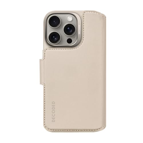 Decoded Lederhülle für iPhone 16 Pro, Abnehmbare Brieftasche, Abnehmbare Brieftasche, Mit Kartenhalter, magnetisch, MagSafe-kompatible Hülle, Premium ECCO Leder, Fall- und Stoßschutz, Schwarz Decoded Lederhülle für iPhone 16 Pro, Abnehmbare Brieftasche, Abnehmbare Brieftasche, Mit Kartenhalter, magnetisch, MagSafe-kompatible Hülle, Premium ECCO Leder, Fall- und Stoßschutz, Schwarz von Decoded
