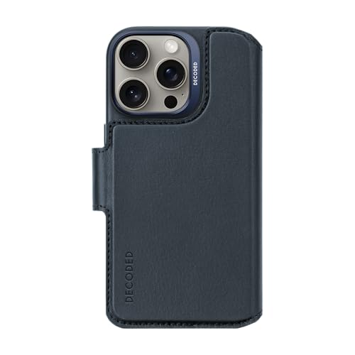 Decoded Lederhülle für iPhone 16 Pro, Abnehmbare Brieftasche, Abnehmbare Brieftasche, Mit Kartenhalter, magnetisch, MagSafe-kompatible Hülle, Premium ECCO Leder, Fall- und Stoßschutz, Schwarz Decoded Lederhülle für iPhone 16 Pro, Abnehmbare Brieftasche, Abnehmbare Brieftasche, Mit Kartenhalter, magnetisch, MagSafe-kompatible Hülle, Premium ECCO Leder, Fall- und Stoßschutz, Schwarz von Decoded