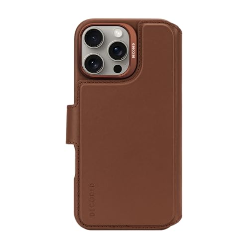 Decoded Lederhülle für iPhone 16 Pro Max, Abnehmbare Brieftasche, Abnehmbare Brieftasche, Mit Kartenhalter, magnetisch, MagSafe-kompatible Hülle, Premium ECCO Leder, Fall- und Stoßschutz, Tan Decoded Lederhülle für iPhone 16 Pro Max, Abnehmbare Brieftasche, Abnehmbare Brieftasche, Mit Kartenhalter, magnetisch, MagSafe-kompatible Hülle, Premium ECCO Leder, Fall- und Stoßschutz, Tan von Decoded