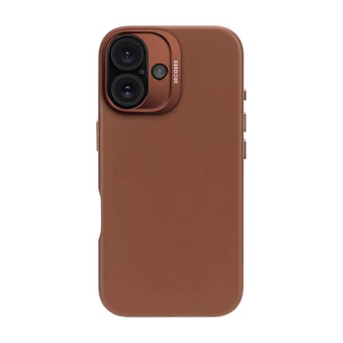 Decoded Lederhülle für iPhone 16, MagSafe-kompatible Hülle, Aus Hochwertigem ECCO-Leder, Hervorragender Fall- und Aufprallschutz, Kratzfeste Handyhülle, Metalltasten, Tan Decoded Lederhülle für iPhone 16, MagSafe-kompatible Hülle, Aus Hochwertigem ECCO-Leder, Hervorragender Fall- und Aufprallschutz, Kratzfeste Handyhülle, Metalltasten, Tan von Decoded