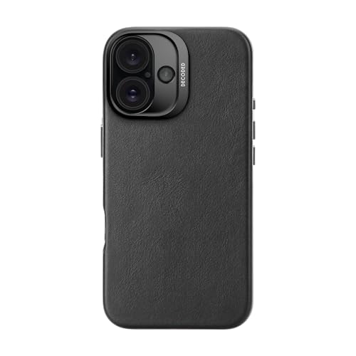 Decoded Lederhülle für iPhone 16, MagSafe-kompatible Hülle, Aus Hochwertigem ECCO-Leder, Hervorragender Fall- und Aufprallschutz, Kratzfeste Handyhülle, Metalltasten, Schwarz Decoded Lederhülle für iPhone 16, MagSafe-kompatible Hülle, Aus Hochwertigem ECCO-Leder, Hervorragender Fall- und Aufprallschutz, Kratzfeste Handyhülle, Metalltasten, Schwarz von Decoded