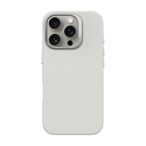 Decoded Silikon Hülle für iPhone 16 Pro, Antimikrobielles Material, Kompatibel mit MagSafe, Premium Soft-Touch Liquid Silicone, Metall Kameraschutz & Tasten, Handyhülle, Schützhulle, Stone Grau Decoded Silikon Hülle für iPhone 16 Pro, Antimikrobielles Material, Kompatibel mit MagSafe, Premium Soft-Touch Liquid Silicone, Metall Kameraschutz & Tasten, Handyhülle, Schützhulle, Stone Grau von Decoded