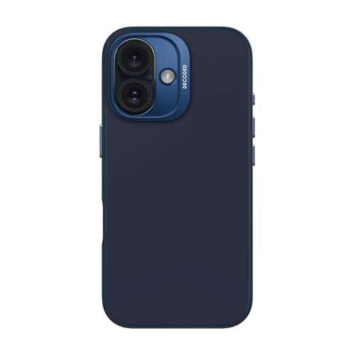 Decoded Silikon Hülle für iPhone 16, Antimikrobielles Material, Kompatibel mit MagSafe, Premium Soft-Touch Liquid Silicone, Metall Kameraschutz & Tasten, Handyhülle, Schützhulle, Navy Blau Decoded Silikon Hülle für iPhone 16, Antimikrobielles Material, Kompatibel mit MagSafe, Premium Soft-Touch Liquid Silicone, Metall Kameraschutz & Tasten, Handyhülle, Schützhulle, Navy Blau von Decoded