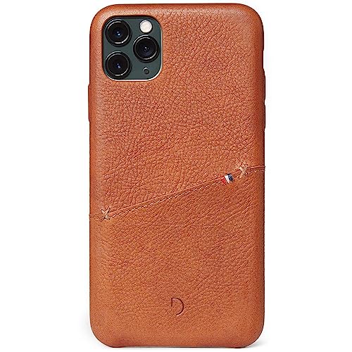 Decoded© Premium Leder Handyhülle - iPhone 11 Pro - Getestet von Apple - Extra Schutz - Stoßdämpfend - Mit Kartenhalter - Schutzhülle - Rundumschutz - Klapphülle - Handy Hülle – Braun von Decoded