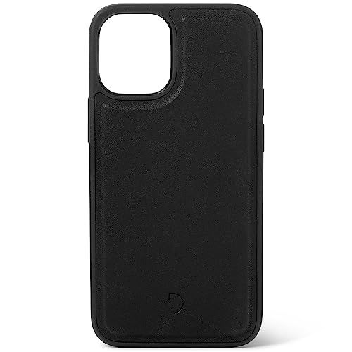 Decoded© Premium Leder Handyhülle - iPhone 12 Mini - Getestet von Apple - Extra Schutz - Stoßdämpfend - Hülle - Schutzhülle - Rundumschutz - Klapphülle - Handy Hülle – Schwarz von Decoded