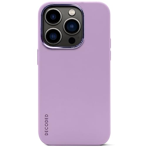 Decoded© Premium Silikon Handyhülle - iPhone 14 Pro - Getestet von Apple - Anti-Bakteriell - Extra Schutz - Stoßdämpfend - Schutzhülle - Rundumschutz - Klapphülle - Handy Hülle – Lavender von Decoded