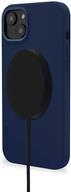 Decoded AntiMicrobial Silicone Backcover iP 14 Plus Navy Peony (D23IPO14MBCS9NE) von Decoded