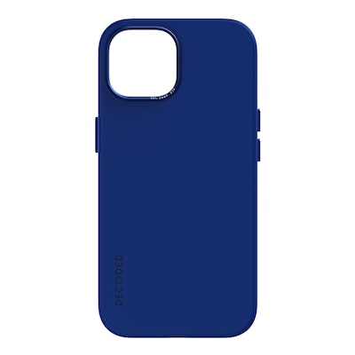 Decoded AntiMicrobial Silicone Backcover iPhone 15 Galactic Blue von Decoded