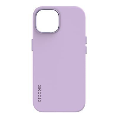 Decoded AntiMicrobial Silicone Backcover iPhone 15 Lavender von Decoded