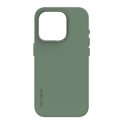 Decoded AntiMicrobial Silicone Backcover iPhone 15 Pro Max Sage Leaf von Decoded