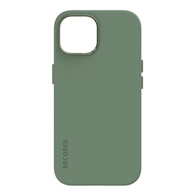 Decoded AntiMicrobial Silicone Backcover iPhone 15 Sage Leaf von Decoded