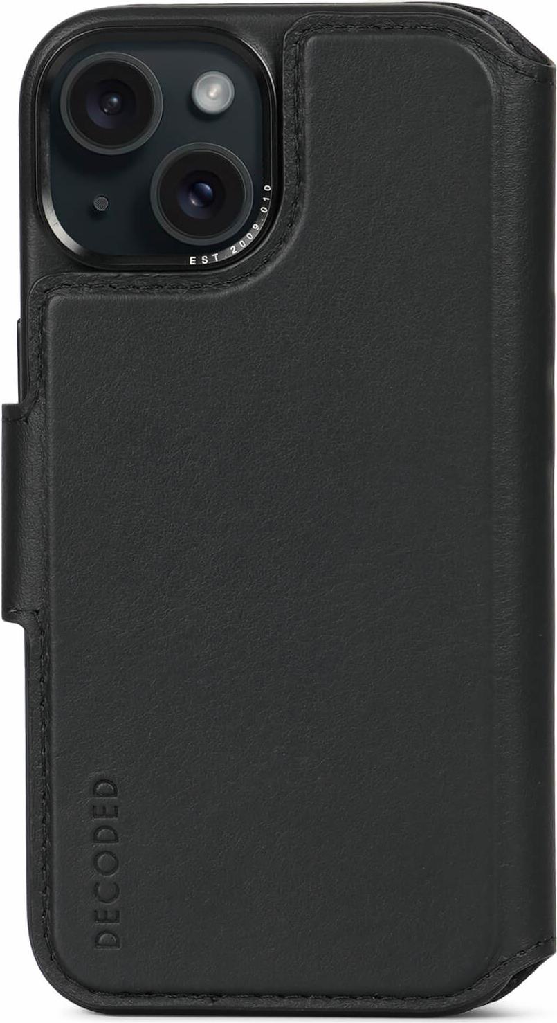Decoded D24IPO15DW5BK. Etui-Typ: Geldbörsenhülle, Markenkompatibilität: Apple, Kompatibilität: iPhone 15, Maximale Bildschirmgröße: 15,5 cm (6.1), Oberflächenfärbung: Monochromatisch, Produktfarbe: Schwarz, Anzahl der Kartentaschen: 3 (D24IPO15DW5BK) von Decoded