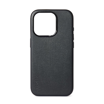 Decoded Leather Backcover für iPhone 15 Pro Max Black von Decoded