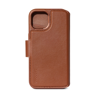 Decoded Leather Detachable Wallet für iPhone 15 Plus Tan von Decoded