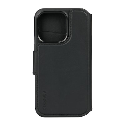 Decoded Leather Detachable Wallet für iPhone 15 Pro Black von Decoded