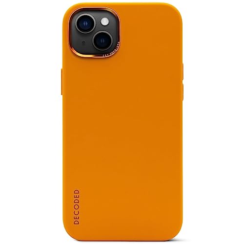 Decoded Premium Silikon Handyhülle - iPhone 14 - Getestet von Apple - Extra Schutz - Stoßdämpfend - Hülle - Schutzhülle - Rundumschutz - Handy Hülle – Orange von Decoded