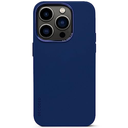Decoded Premium Silikon Handyhülle - iPhone 14 Pro - Getestet von Apple - Anti-Bakteriell - Extra Schutz - Stoßdämpfend - Schutzhülle - Rundumschutz - Handy Hülle – Blau von Decoded