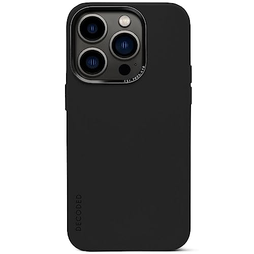 Decoded Premium Silikon Handyhülle - iPhone 14 Pro Max - Getestet von Apple - Anti-Bakteriell - Extra Schutz - Stoßdämpfend - Schutzhülle - Rundumschutz - Handy Hülle – Schwarz von Decoded