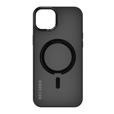 Decoded Recycled Plastic Loop Stand Backcover iPhone 15 Plus Black von Decoded