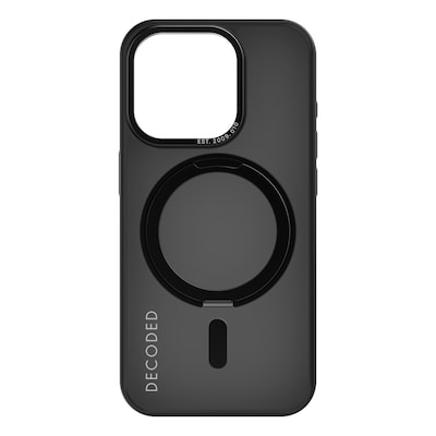 Decoded Recycled Plastic Loop Stand Backcover iPhone 15 Pro  Black von Decoded