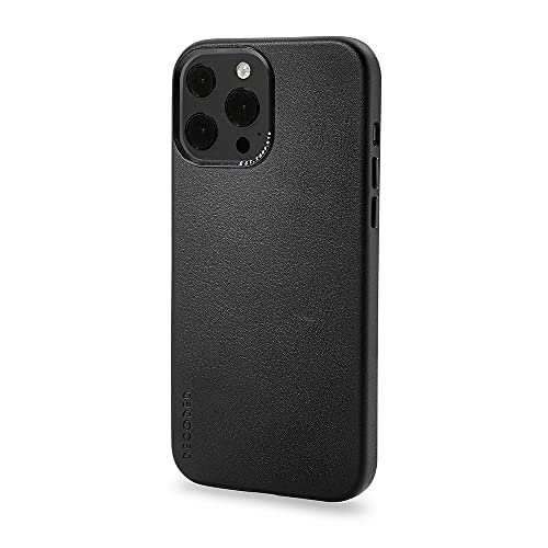Decoded Schutzhülle - iPhone 13 Pro Max - Back Cover Case - Hochwertiges Europäisches Leder - Hülle mit Metallknöpfen - Apple Magnetic Technology/Magsafe - Schwarz Decoded Schutzhülle - iPhone 13 Pro Max - Back Cover Case - Hochwertiges Europäisches Leder - Hülle mit Metallknöpfen - Apple Magnetic Technology/Magsafe - Schwarz von Decoded