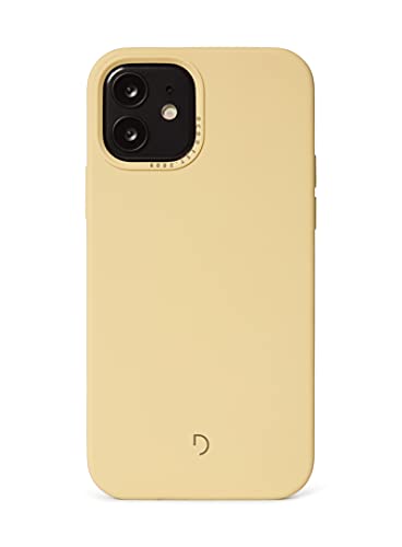 Decoded Silikon Back Cover - iPhone 12 / iPhone 12 Pro - Schutzhülle - Back Cover Case - Handyhülle - Antibakterielle Hülle - Apple Magnetic Technology/MagSafe - Hell Gelb von Decoded