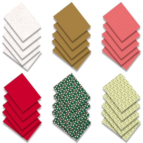 Decopatch Décopatch PSN3018C - Packung mit 30 Blatt Décopatch-Papier 6x sortiert, praktisch und einfach zum Verwenden, ideal für Ihre Pappmachés und Bastelprojekte, 1 Pack, Weihnachten von Decopatch